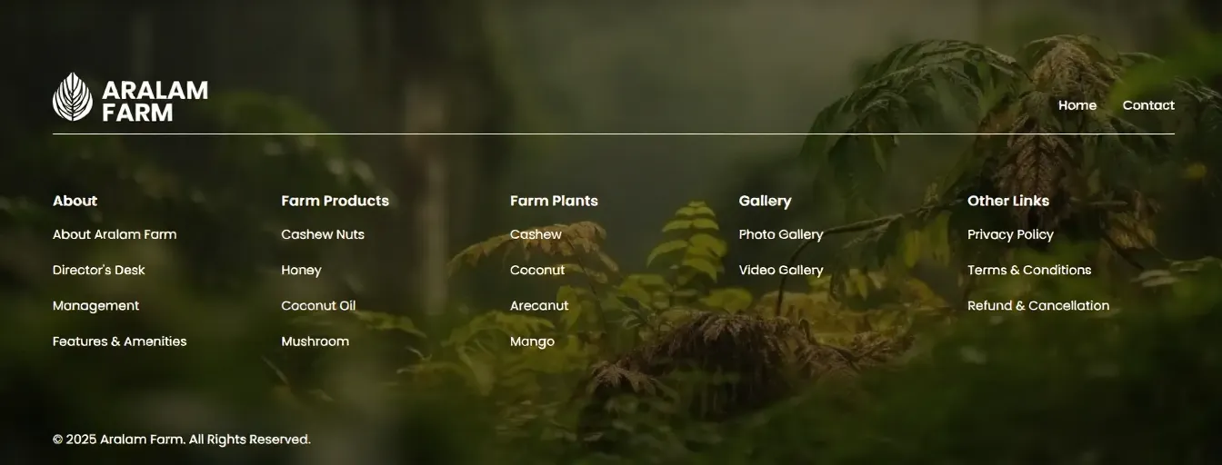 Aralamfarm homepage